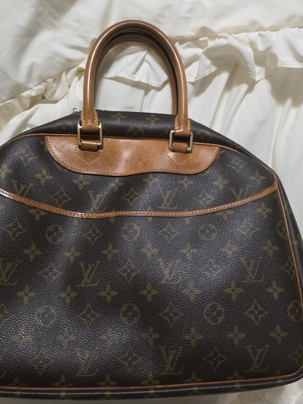 VINTAGE Louis Vuitton Monogram Deauville Bowling Vanity Bag